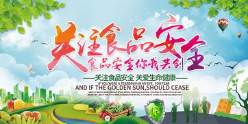 關注食品安全宣傳海報圖片下載